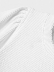 NAME IT Basis Rib Bluse Fikab Bright White